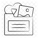 Videoordner Hochzeitsvideo Datei Symbol
