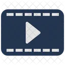 Videoplayer Film Abspielen Rahmen Symbol