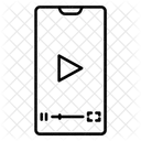 Videoplayer Gerat Smartphone Alles Symbol
