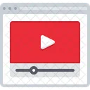 Video Player Web Symbol