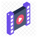 Filmstreifen Videorolle Medienrolle Icon