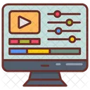 Videos Editing Production House Production System Icon