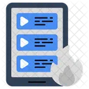 Videos En Linea Transmision De Video Reproducir Videos Icono
