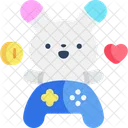 Videospiel Kawaii Hase Symbol