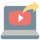 Videoubertragung Video Teilen Video Teilen Symbol