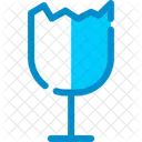 Vidrio Fragil Material Icono