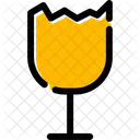 Vidrio Fragil Material Icono