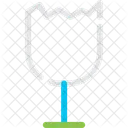 Vidrio Fragil Material Icono