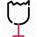 Vidrio Fragil Material Icono