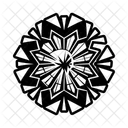 Vidrio Roto Motivo Mandala Icono