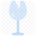 Vidrios Rotos Vino Vidrio Icono