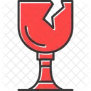 Vidrios Rotos Rotos Aplastados Icono