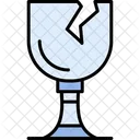 Vidrios Rotos Rotos Aplastados Icono