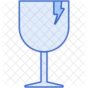 Vidrios Rotos Vidrio Fragil Icono