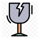 Vidrios Rotos Vidrio Fragil Icono