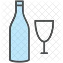 Copo Vinho Garrafa Icon