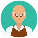 Anciano Hombre Avatar Icono