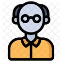 Anciano Macho Persona Icono
