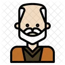 Bigote Barba Anciano Icono