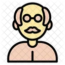 Anciano Hombre Avatar Icono