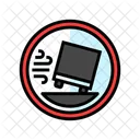 Fuertes Vientos Coche Icono