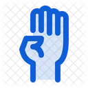 Vier Finger Handflache Symbol