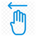 Vier Finger links  Symbol