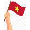 Vietnam Hand Holding Nation Symbol Icon