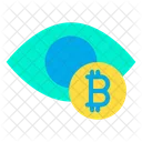 Bitcoin View Bitcoin Search Eye Icon