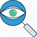 View Vision Eye On Glass Icon