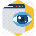 View Eye Background Icon
