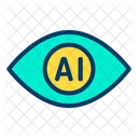 Intelligence Artificielle Oeil Scan Icône
