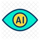 Intelligence Artificielle Oeil Scan Icône