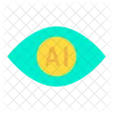 Intelligence Artificielle Oeil Scan Icône