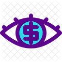 Eye Banking Economy Icon
