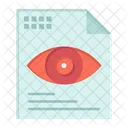 File Text Eye Icon