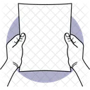Viewing Paper Holding Paper Paper Icon