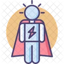 Vigilante Superhero Powerful Man Icon