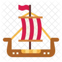 Viking Sailboat Ship Icon