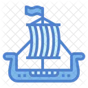 Viking Sailboat Ship Icon