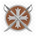 Escudo e espada viking  Ícone