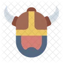 Viking Man Warrior Horned Helmet Icon