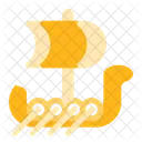 Viking Ship Boat Sailboat Icon