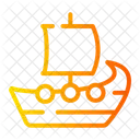 Viking Ship Vessel Transport Icon