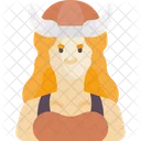 Vikingo Hembra Mujer Icono