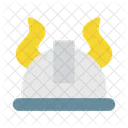 Vikingo Casco Seguridad Icono