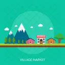 Village Market Store Icon