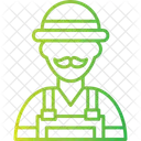 Villager Farmer Asian Icon