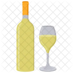Vin blanc  Icône