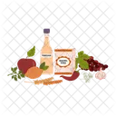 Vinegar Baking Soda Bottle Icon